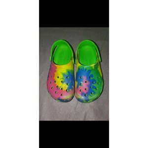 Girls Tie Dye Crocs Size 1